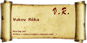 Vukov Réka névjegykártya