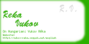 reka vukov business card