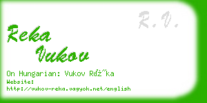 reka vukov business card